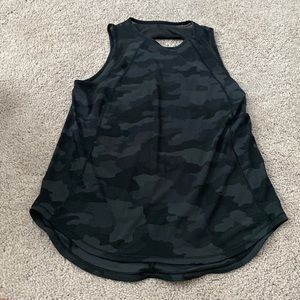 Lululemon Black/Grey Camo workout top